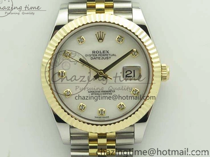 0210 DateJust II 41mm 14K YG Wrapped BP Maker Best Edition White MOP Dial On Jubilee Bracelet A Versatile 3476